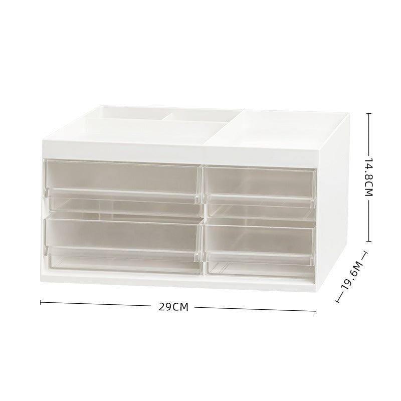 Aesthetic White Desk Organizer with Drawers | Cat-Friendly Pen Holder for Home Office | Paws2q
